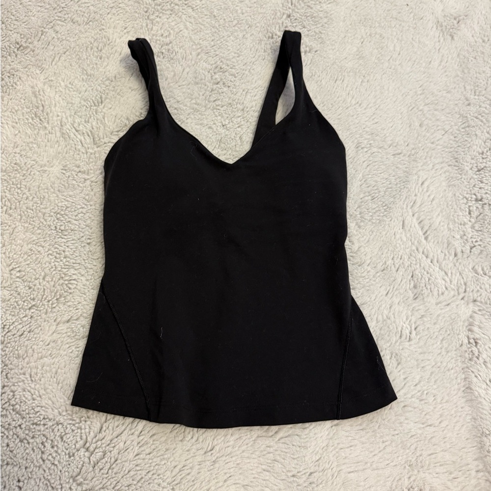 lululemon black align tank (waist length)